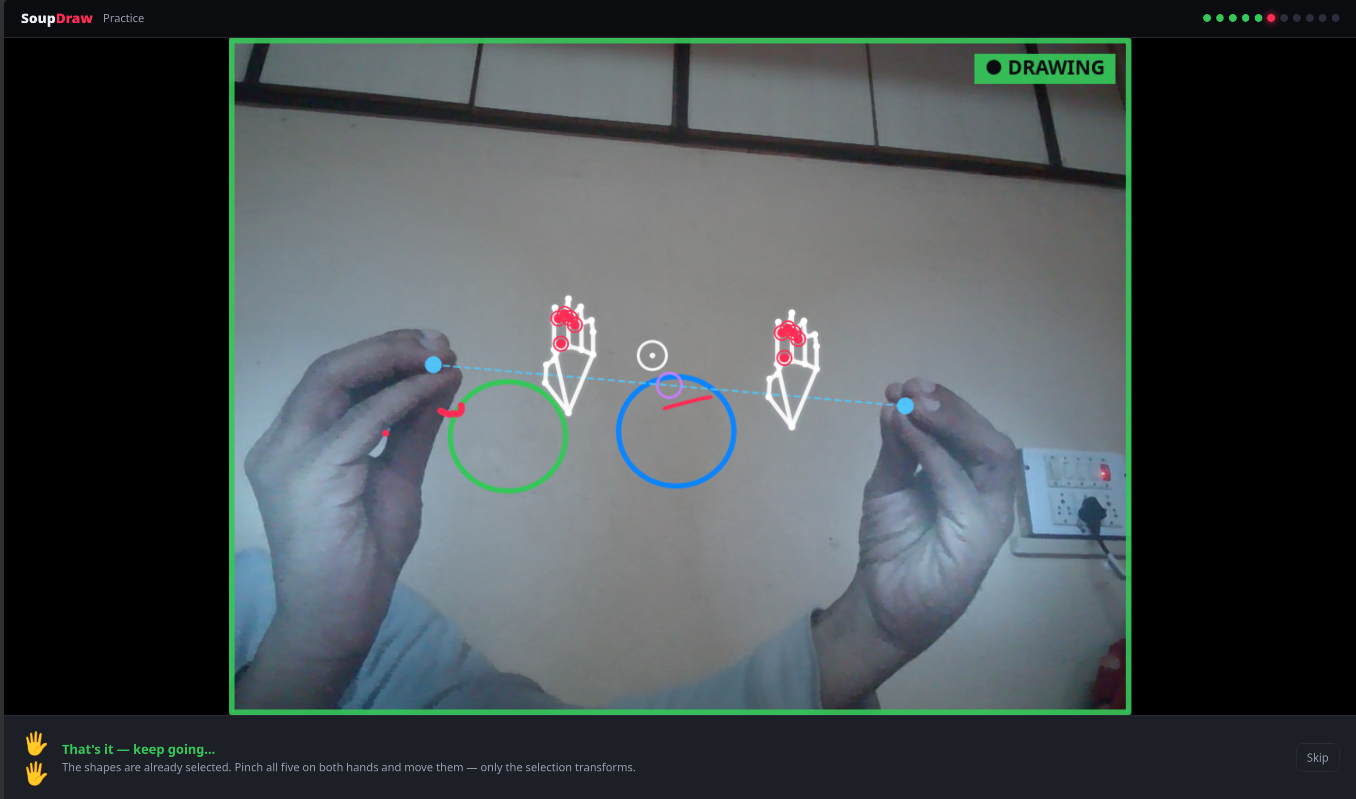 Two-hand scale, rotate, and pan in SoupDraw